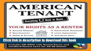 Books American Tenant: Everything U Need to Know About Your Rights as a Renter (Everything You