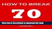 Ebook 4 KEYS GOLF - HOW TO BREAK 70 - A guide to help you shoot in the 60s quickly by hitting
