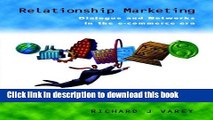 [Read PDF] Relationship Marketing: Dialogue and Networks in the E-Commerce Era Download Online