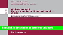 Books Advanced Encryption Standard - AES: 4th International Conference, AES 2004, Bonn, Germany,