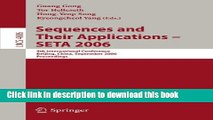 Ebook Sequences and Their Applications - SETA 2006: 4th International Conference, Beijing, China,