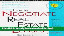 Ebook How to Negotiate Real Estate Leases (Complete Book of Real Estate Leases) Free Online