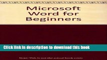 Ebook Microsoft Word for Beginners Full Online