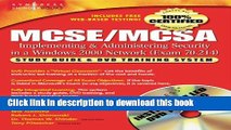 Books 70-214: MCSE/McSa Guide to Implementing and Administering Security in a Microsoft Windows