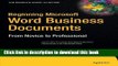 Books Beginning Microsoft Word Business Documents (Beginning: from Novice to Professional) by