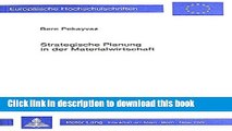 Download  Strategische Planung in der Materialwirtschaft (EuropÃ¤ische Hochschulschriften /