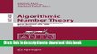 Ebook Algorithmic Number Theory: 7th International Symposium, ANTS-VII, Berlin, Germany, July