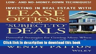 Ebook Investing in Real Estate With Lease Options and 