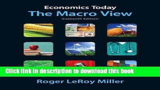 [PDF] Economics Today: The Macro View plus NEW MyEconLab with Pearson eText (1-semester access)--