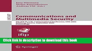 Books Communications and Multimedia Security: 9th IFIP TC-6 TC-11 International Conference, CMS