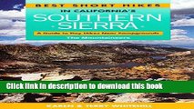 Ebook Best Short Hikes in California s Southern Sierra: A Guide to Day Hikes Near Campgrounds Free