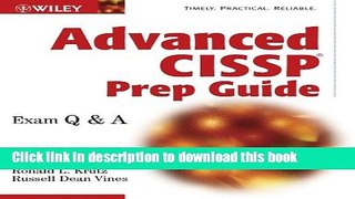 Books Advanced CISSP Prep Guide: Exam Q A Free Online