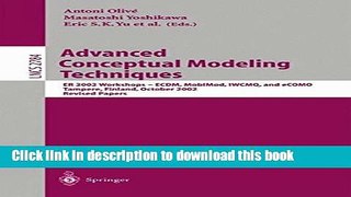 Books Advanced Conceptual Modeling Techniques: ER 2002 Workshops - ECDM, MobIMod, IWCMQ, and