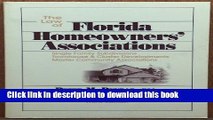 Ebook Law of Florida Homeowners  Associations: Single Family Subdivisions Townhouse   Cluster