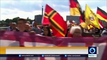 Rallies Held In Berlin For, Against Refugees