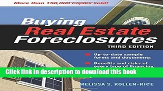 Books BUYING REAL ESTATE FORECLOSURES 3/E Free Online