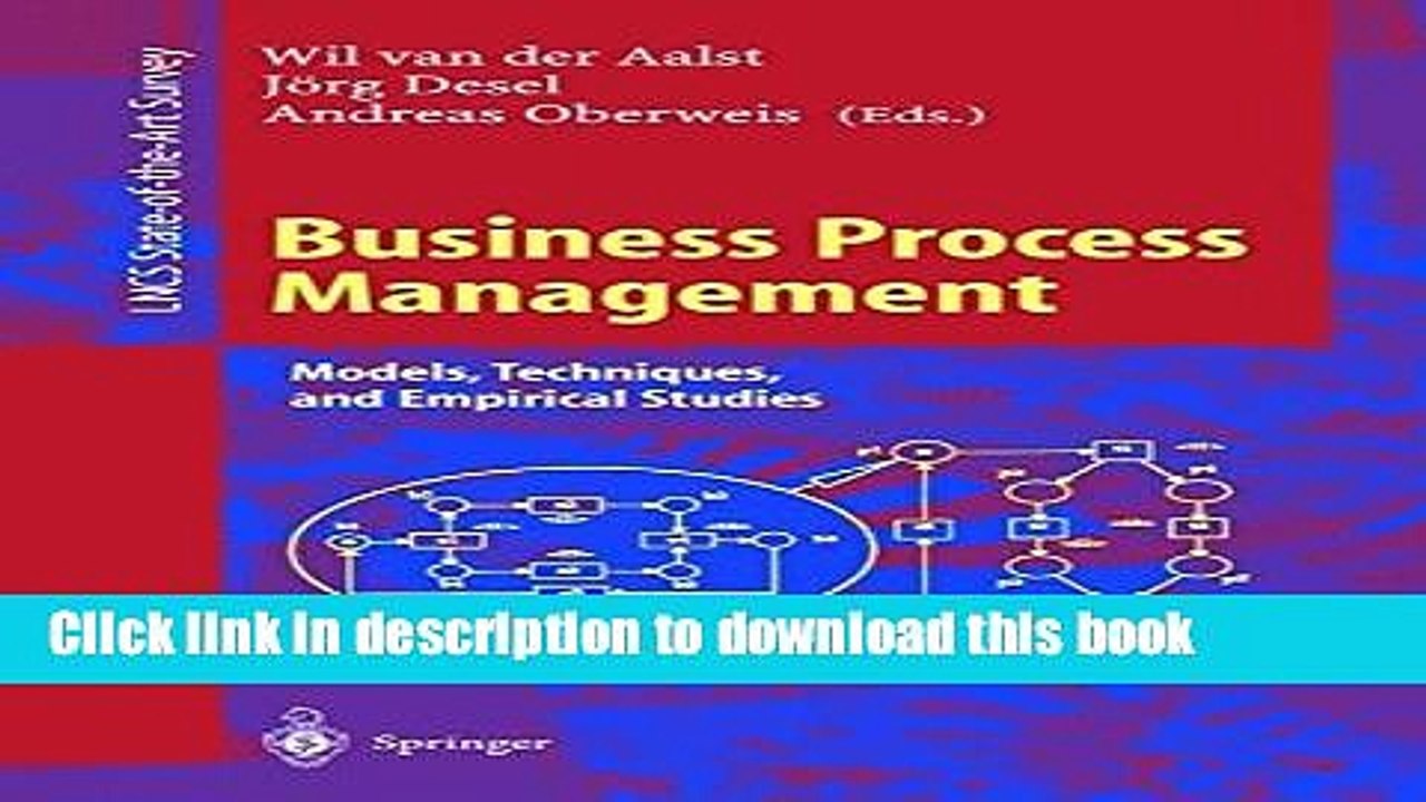 Ebook Business Process Management: Models, Techniques, and Empirical Studies Free Online