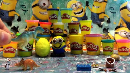 Play Doh MINIONS SURPRISE EGGS Opening | MAKE A MINION OUT OF PLAY DOH BY HYPED4TOYS