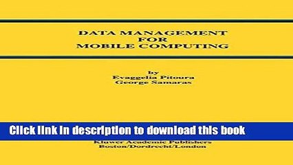 Ebook Data Management for Mobile Computing Free Online