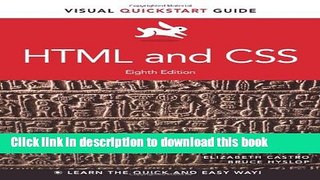 Books HTML and CSS: Visual QuickStart Guide (8th Edition) Full Online