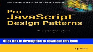 Books Pro JavaScript Design Patterns Free Online