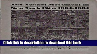 Ebook Tenant Movement in New York City, 1904-84 Full Online