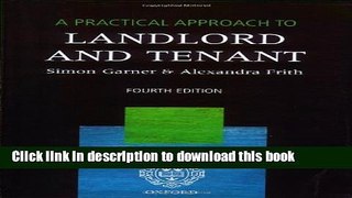 Ebook A Practical Approach to Landlord and Tenant Full Online
