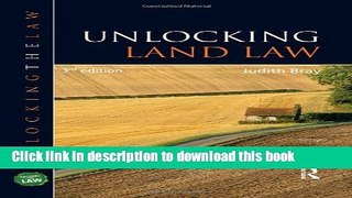 Books Unlocking Land Law (Unlocking the Law) Full Online