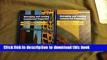 Books Managing and Leasing Commercial Properties Free Download