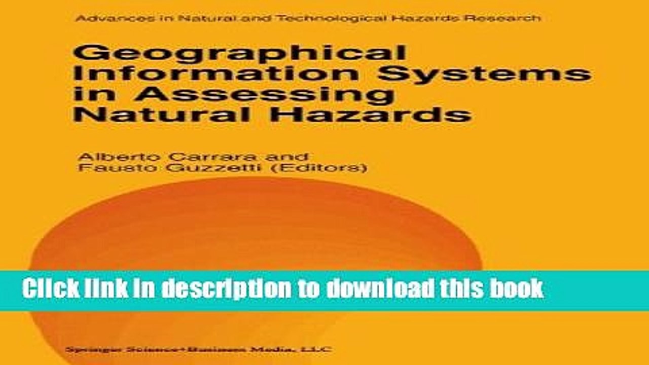 Ebook Geographical Information Systems in Assessing Natural Hazards Full Online