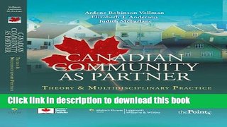 Books Canadian Community as Partner: Theory and Multidisciplinary Practice Free Online