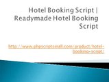 Hotel Booking Script | Readymade Hotel Booking Script - PHP Scripts Mall