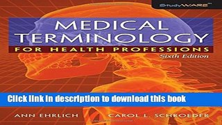 Books Medical Terminology for Health Professions Free Online