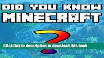 Books Did you know Minecraft: A bundle with 28 of the most interesting Minecraft facts that you
