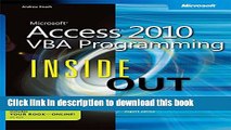 Ebook Microsoft Access 2010 VBA Programming Inside Out Full Online