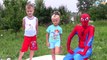 Игры Для Детей Соревнования Челлендж Игры с Водой Игорек, Ярослава, Spiderman Video for Kids