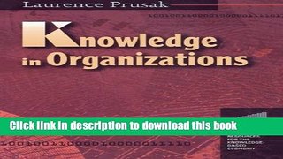 Books Knowledge in Organisations Free Online