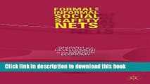 Ebook Formal and Informal Social Safety Nets: Growth and Development in the Modern Economy Free