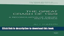 [PDF] The Great Crash of 1929: A Reconciliation of Theory and Evidence (Palgrave Studies in the