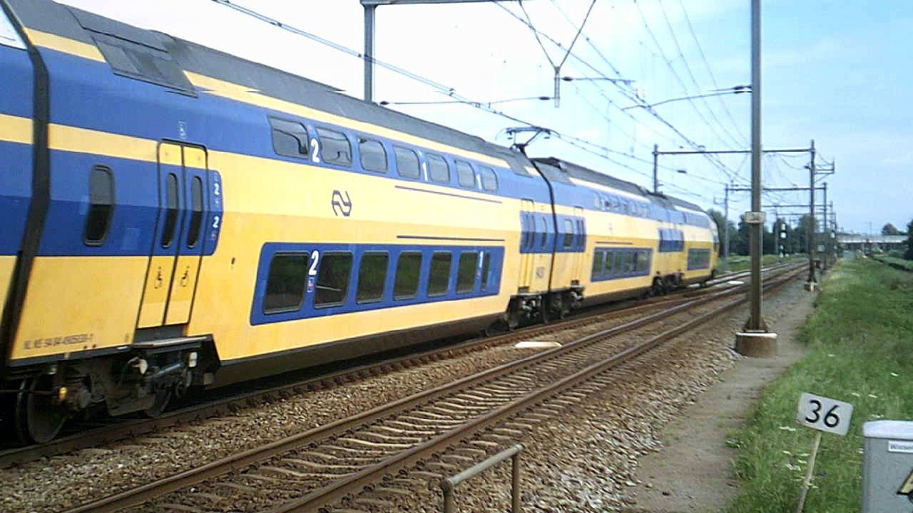 Treinen van en naar Gouda 17-7-2016