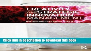 Books Creativity and Strategic Innovation Management Full Online