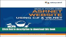 Books Build Your Own ASP.NET Website Using C# and VB.NET Free Online