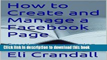 Books How to Create and Manage a Facebook Page: Creating and Managing a Facebook Page Free Online