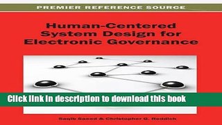 Ebook Human-Centered System Design for Electronic Governance Full Online