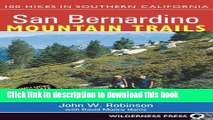 Books San Bernardino Mountain Trails: 100 Hikes in Southern California Full Online