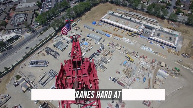 Chantier du nouveau siège d'Apple : un vaisseau spatial vu de Drone en mode MTV Cribs