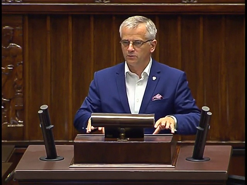Poseł Andrzej Maciejewski - Wystąpienie z dnia 20 lipca 2016 roku.