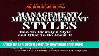 [Read PDF] How To Solve The Mismanagement Crisis: Diagnosis and Treatment of Management Problems