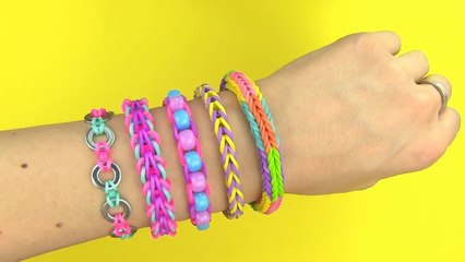 Rainbow Loom! DIY 5 Easy Rainbow Loom Bracelets without a Loom (DIY Loom Bands)