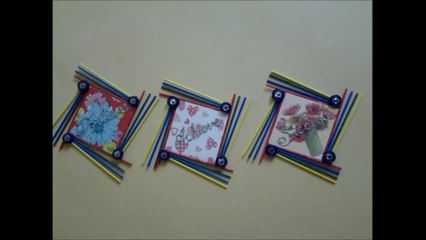 Best Out Of Waste Paper and Foam Board Wall Hanging with Hot Glue Art #2